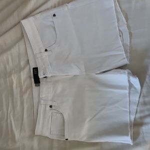 Kut from the Kloth White denim shorts